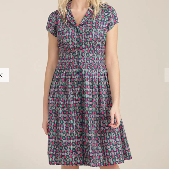 SeaSalt Dresses Seasalt Lottie Dress Tulips Marine Sz Poshmark